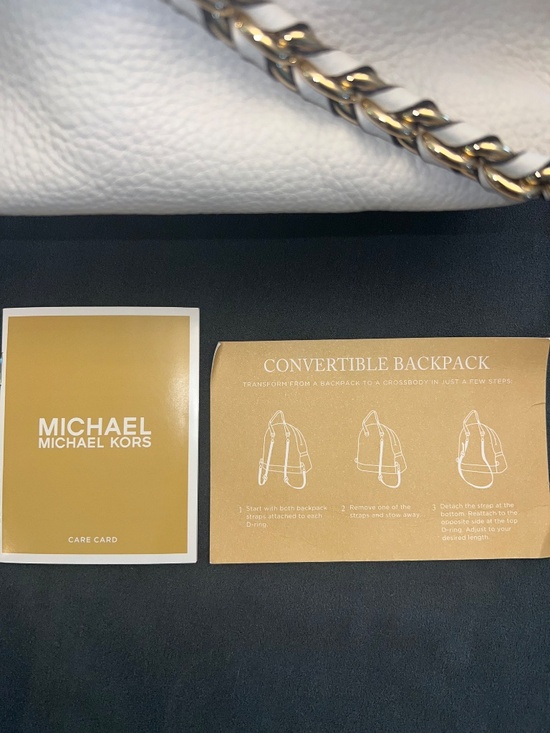 Michael Kors White Mini Convertible Backpack main image 8